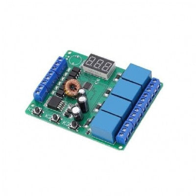 An 5/12/24V 4CH Relay Module Programmable Trigger Delay Time Motor Positive Reversing Controller DC6-24V