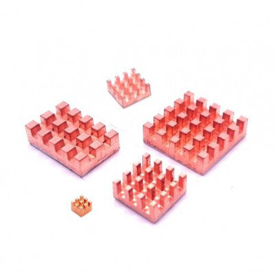 An 5 in 1 Pure Copper Heat Sink for Raspberry 4 Model B