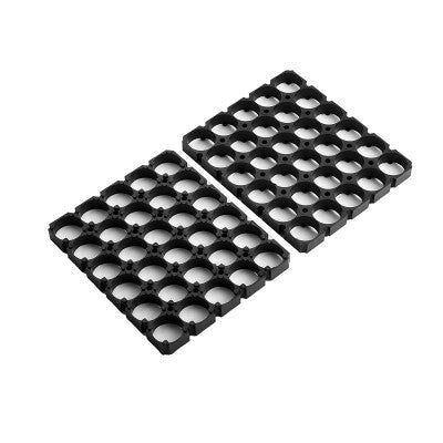 An 5 X 6 18650 Battery Spacer Holder with 18.5mm Bore Diameter