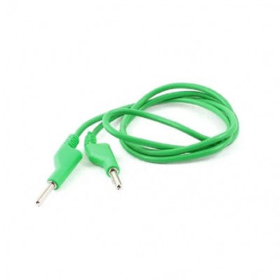 An 50cm Green Double 4mm Banana Cable 15A