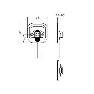 An 50kg Half-bridge Experiments Body Scale Load Cell Sensor