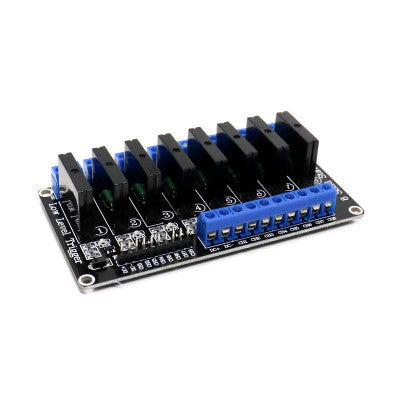 An 8 Channel 5V SSR G3MB-202P Solid State Relay Module (Low level Trigger)