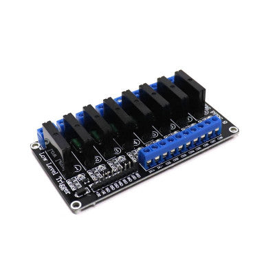 An 8 Channel 5V SSR G3MB-202P Solid State Relay Module (Low level Trigger)