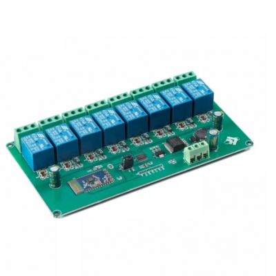An 5V/7-28V 8 Channels Bluetooth Relay Module Development Board