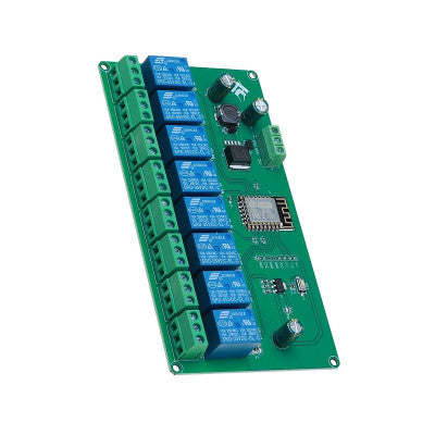 An 5V/7-28V ESP8266 WIFI 8 Channel Relay Module ESP-12E Development Board