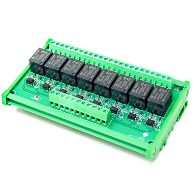 An 5V 8 Channels Relay Module High and Low Triggering Optocoupler Isolation Relay Module PLC Signal Amplifier Board