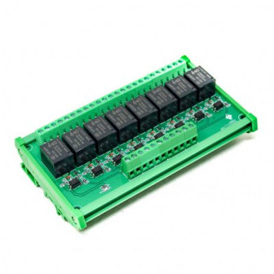 An 5V 8 Channels Relay Module High and Low Triggering Optocoupler Isolation Relay Module PLC Signal Amplifier Board
