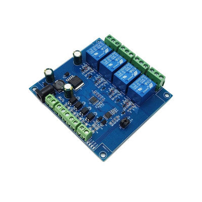 An 5V DC RTU 4 Channel Relay Module with 7-24V Modbus and RS485/TTL Anti-reverse Connection