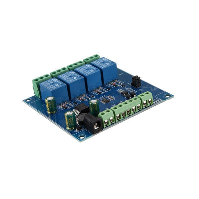 An 5V DC RTU 4 Channel Relay Module with 7-24V Modbus and RS485/TTL Anti-reverse Connection