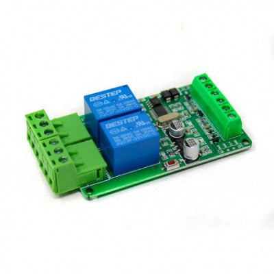 An 5V Modbus RTU 2 Channels Relay Module Input Optocoupler Isolation RS485 MCU