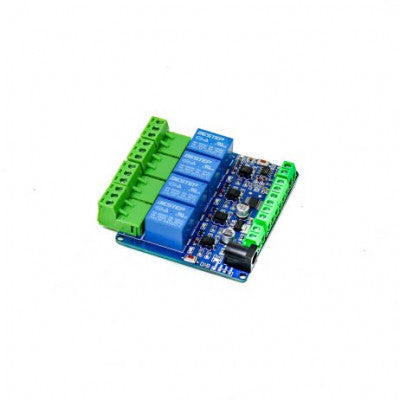 An 5V Modbus RTU 4 Channels Relay Module Optocoupler RS485 MCU for Arduino
