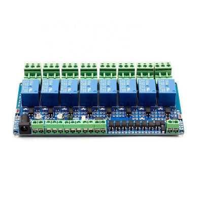 An 5V Modbus RTU 8 Channels Relay Module Input Optocoupler Isolation RS485 MCU for Arduino