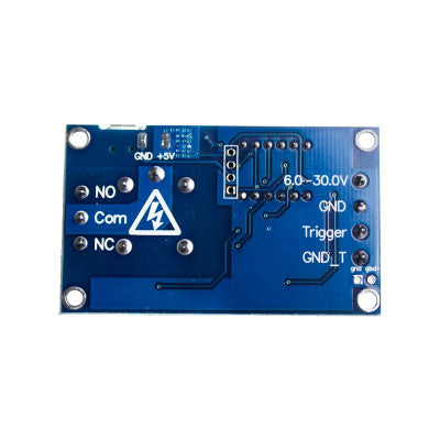 An 6-30V 1-Channel Power Relay Module with Adjustable Timing Cycle
