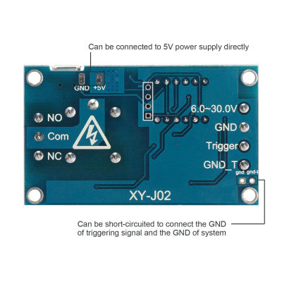 An 6-30V 1-Channel Power Relay Module with Adjustable Timing Cycle