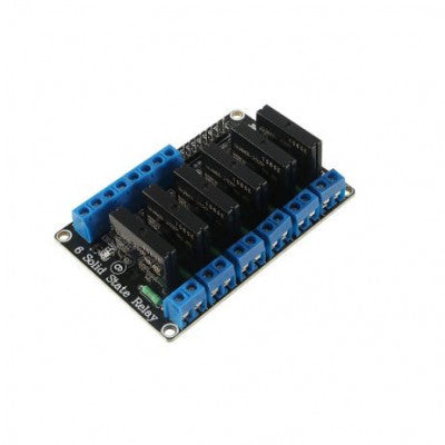 An 6 Channel 3-24V Relay Module Solid State Low Level SSR DC Control DC with Resistive Fuse