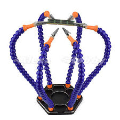 An 6 Flexible Arms Soldering Station With Swiveling Alligator Clip