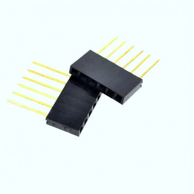 An 6 Pin Female 11mm tall stackable Header Connector for Arduino
