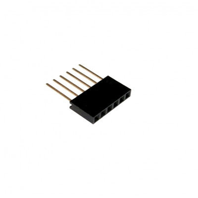 An 6 Pin Female 11mm tall stackable Header Connector for Arduino