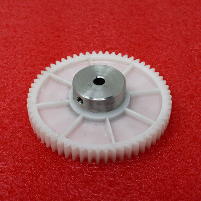An 60 Teeth Plastic Spur Gear with Metal Insert (1.25M-60T-6-75)