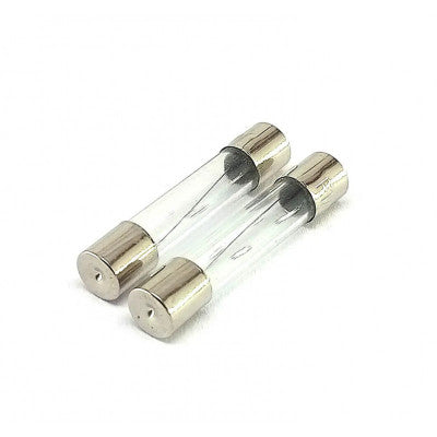 An 630mA  250V Glass Fuse - 6.35x31.8mm - 2 pieces pack
