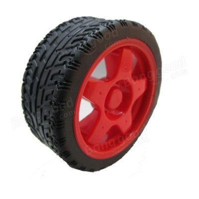 An 65mm Robot Smart Car Wheel for BO Motors (Red)