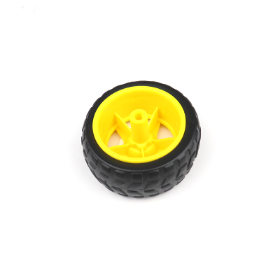 An 65mm Robot Wheel Grade B for BO Motors (Yellow)