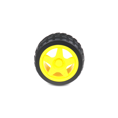An 65mm Robot Wheel Grade B for BO Motors (Yellow)