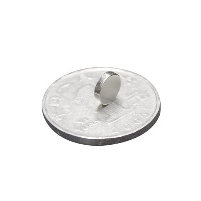 An 6mm x 1.5mm (6x1.5 mm) Neodymium Disc Strong Magnet