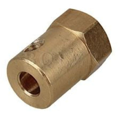 An 6mm Hex coupling for Robot Smart Car Wheel 18mm Length