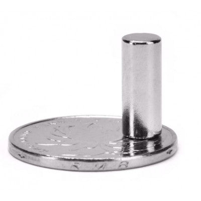An 6mm x 15mm (6x15 mm) Neodymium Cylindrical Strong Magnet