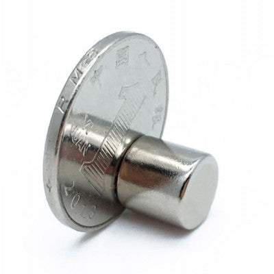 An 6mm x 6mm (6x6 mm) Neodymium Cylindrical Strong Magnet