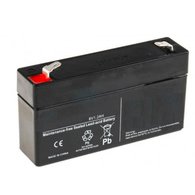 An 6V 1.2Ah Rechargeable Sealed Lead Acid Battery
