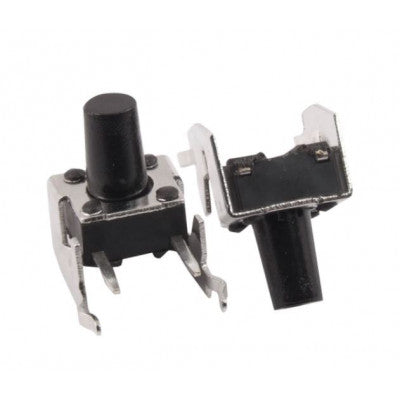 An 6x6x17mm Right Angle Tactile Push Button Switch - 5 Pieces Pack