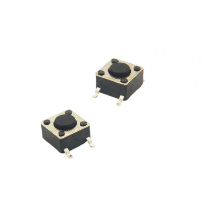An 6x6x5mm SMD 4 Pin Tactile Switch - 5 Pieces Pack