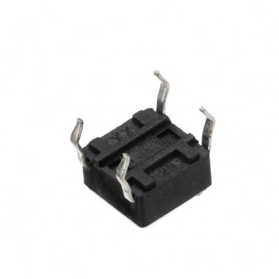 An 6x6x6mm Tactile 4 Pin Push Button Switch - 5 Pieces Pack