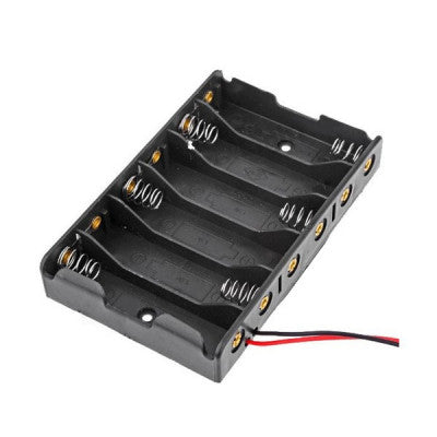 An 6xAA Battery Holder - Black - Good Quality