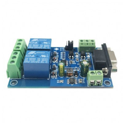 An 7-24V Modbus RTU 2 Channel RS232 Serial Relay Module