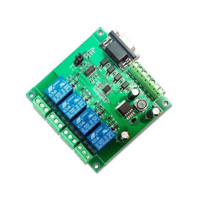 An 7-24V Modbus RTU 4 Channel RS232 Serial Relay Module