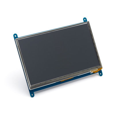 An 18 cm (7 inch) LCD Capacitive Touch Screen Display with HDMI for Raspberry Pi (800 x 480 Resolution)