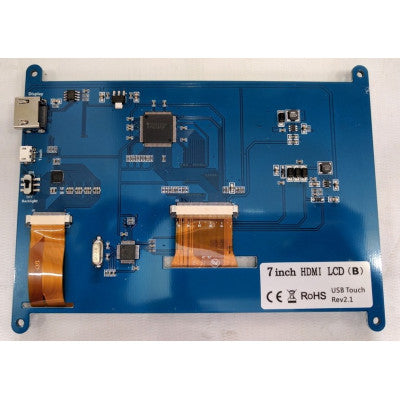 An 18 cm (7 inch) LCD Capacitive Touch Screen Display with HDMI for Raspberry Pi (800 x 480 Resolution)