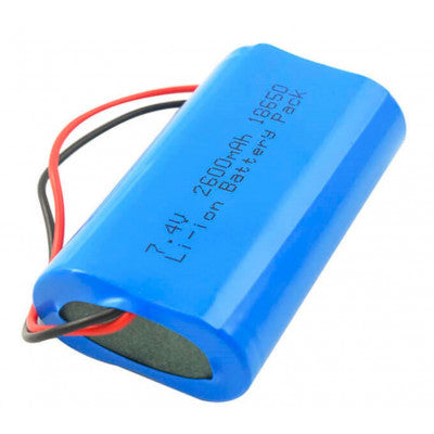 An 7.4V 2600mAH Lithium Polymer (Li-Po) Battery - 18650 Model