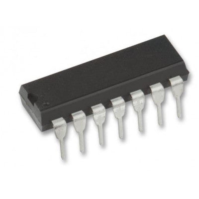 An 74HC20 Dual 4-input NAND Gate IC (7420 IC) DIP-14 Package