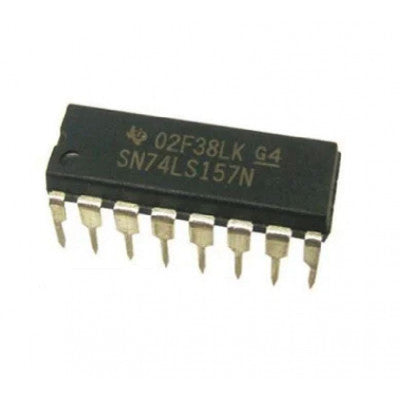 An 74LS157 Quad 2-input Multiplexer IC (74157 IC) DIP-16 Package