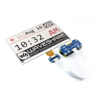 An Waveshare 7.5 inch E-Ink Paper display HAT for Raspberry Pi