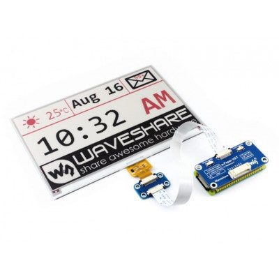 An Waveshare 7.5 inch E-Ink Paper display HAT for Raspberry Pi