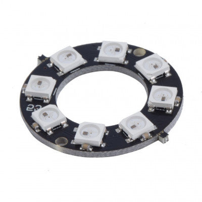 An 8 Bit WS2812 5050 RGB LED Built-in Full Color Driving Lights Circular Development Board