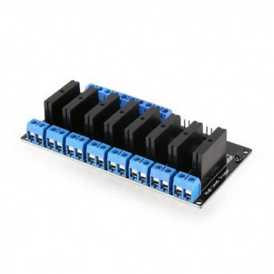 An 8 Channel 12V Relay Module Solid State Low Level SSR DC Control 250V 2A with Resistive Fuse