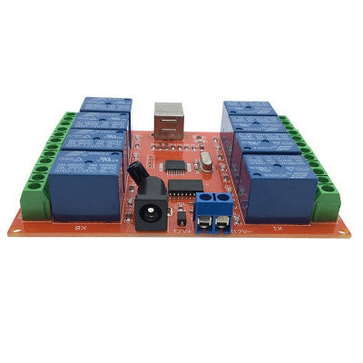 An 8 Channel 12V Relay Module USB (PC Intelligent) Control Switch