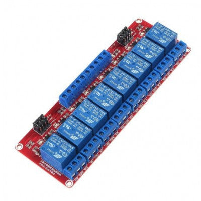 An 8 Channel Relay Module 12V High and Low Level Trigger Relay Module