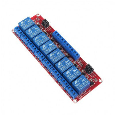 An 8 Channel Relay Module 24V High and Low Level Trigger Relay Module